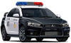 Aoshima The Patrol Car 1/24 SP MITSUBISHI CZ4A Lancer Evolution x Patrol Car '07 Plastic Model