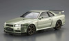Aoshima The Model Car 1/24 Nissan BNR34 Skyline GT-R V-spec II Nur. '02 Plastic Model