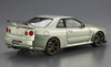 Aoshima The Model Car 1/24 Nissan BNR34 Skyline GT-R V-spec II Nur. '02 Plastic Model