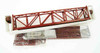 Tomix 3266 Single Track Deck Truss Bridge S280 (F) (Red) w/2 Brick Piers (N scale)