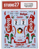 Studio27 1/24 Celica GT-FOUR ST185 Belga No.2 Boucles De Spa Rally 1994 1st Place Decal