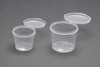Wave Lidded Plastic Paint Cup (M) 10 Pieces