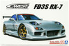 Aoshima The Tuned Car No.69 1/24 Mazda C-WEST FD3S RX-7 '99 Plastic Model