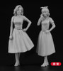 Hasegawa 1/24 50's American Girls Figure 2 Sets Plastic Model