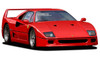 Fujimi RS-103 Ferrari F40 1/24 Scale Kit