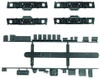 Greenmax 8507 Bogie Frame & Under Floor Parts A-23 (D-16 + 4316M) Black (N scale)