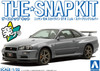 Aoshima The Snap Kit No.11-E 1/32 Nissan R34 Skyline GT-R Nur (Sparkling Silver) Plastic Model