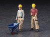 Hasegawa 1/35 Construction Workers Set A Plastic Model
