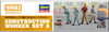 Hasegawa 1/35 Construction Workers Set A Plastic Model