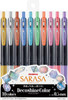 Zebra Sarasa Clip Ballpoint Pen 0.5mm Decoshine Color 10 Color Set
