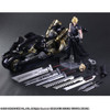 Square Enix Play Arts Kai Cloud Strife & Fenrir Figure (Final Fantasy VII)