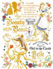 Yanoman 42-77 Jigsaw Puzzle Disney Beauty and the Beast Belle Golden Sketch (300 S-Pieces)