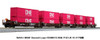 Kato 106-6194 MAXI-I BNSF Swoosh Logo #238615 ONE (Magenta) w/Containers 5 Car Set (N scale)