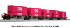 Kato 106-6195 MAXI-I BNSF Swoosh Logo #238693 ONE (Magenta) w/Containers 5 Car Set (N scale)