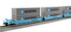 Kato 106-6198 Gunderson MAXI-I Double Stack Car MAERSK #100029 w/MAERSK Containers 5 Car Set (N scale)
