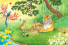 Appleone 1000-866 Jigsaw Puzzle Traditional Tiger and Cubs (1000 Pieces)