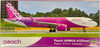Hasegawa 1/200 Peach Airbus A320neo Plastic Model