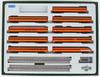 Kato 10-753-2 Milwaukee Road 'Olympian Hiawatha' 9 Cars Set (N scale)