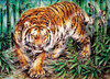 Epoch 06-121s Jigsaw Puzzle Tiger in a Bamboo Forest (500 Pieces)
