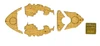 Fujimi 114736 Gup No.4 Wood Deck Sticker for Chibi-maru Battle Ship Kongo