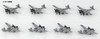 Pit-Road 1/700 US Warplanes Set 4 Plastic model
