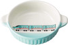 Banko Ware (Banko-yaki) Round Dish for Kids Bullet Train Emerald