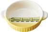 Banko Ware (Banko-yaki) Round Dish for Kids Bullet Train Yellow