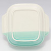 Banko Ware (Banko-yaki) Square Dish for Kids Bullet Train Emerald