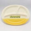 Santo Banko Ware (Banko-yaki) Lunch Plate for Kids Bullet Train Yellow