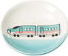 Banko Ware (Banko-yaki) Plate S (Approx. 9cm) Bullet Train Emerald