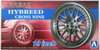 Aoshima The Tuned Car 1/24 K-BREAK Hybreed Cross 9 19-inch Tire & Wheel Set