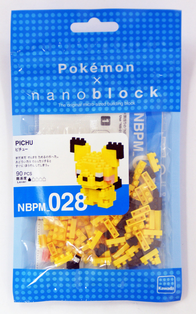 Kawada NBPM-028 nanoblock Pokemon Pichu