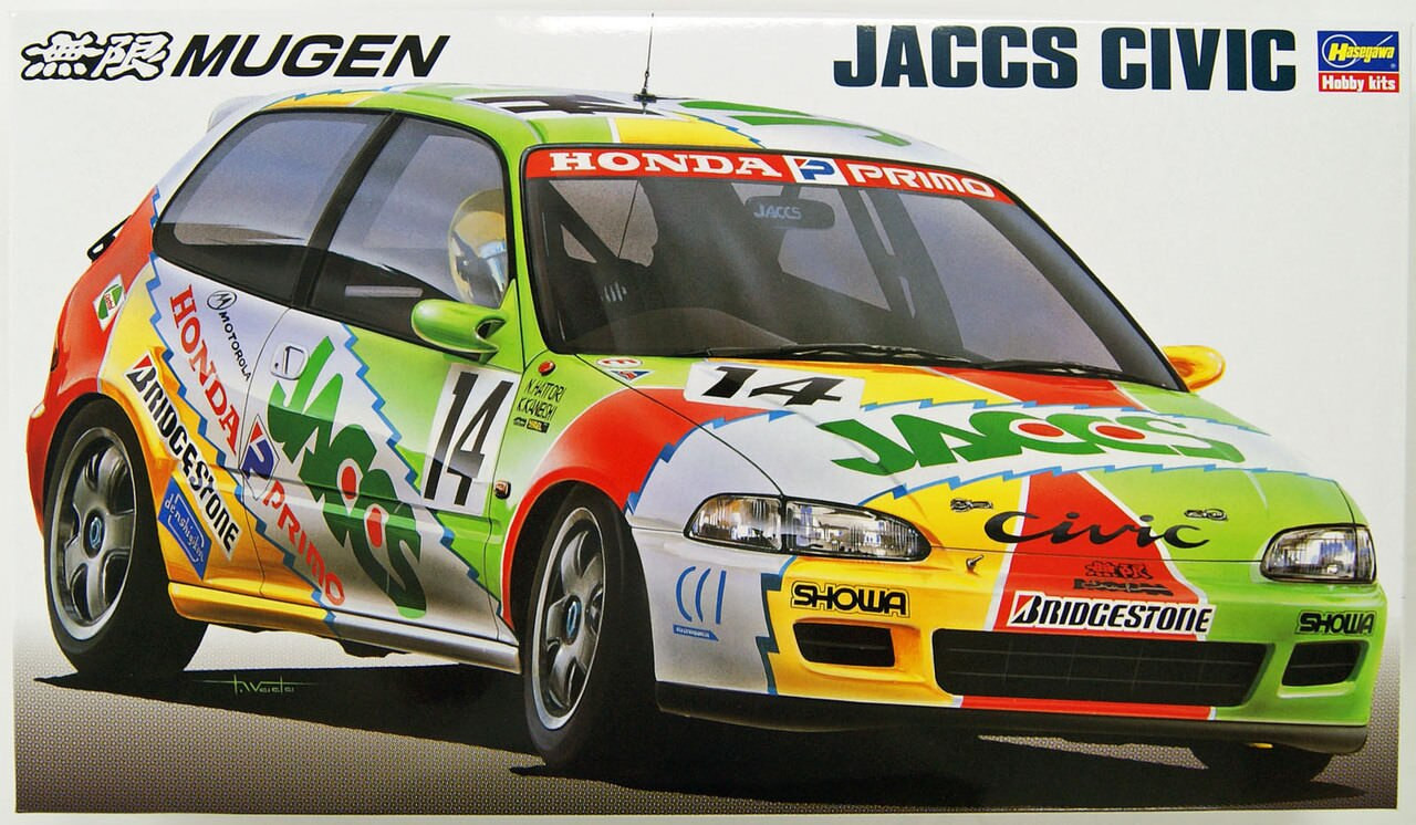 Hasegawa 20276 Mugen Jaccs Civic 1/24 Scale Kit - Plaza Japan