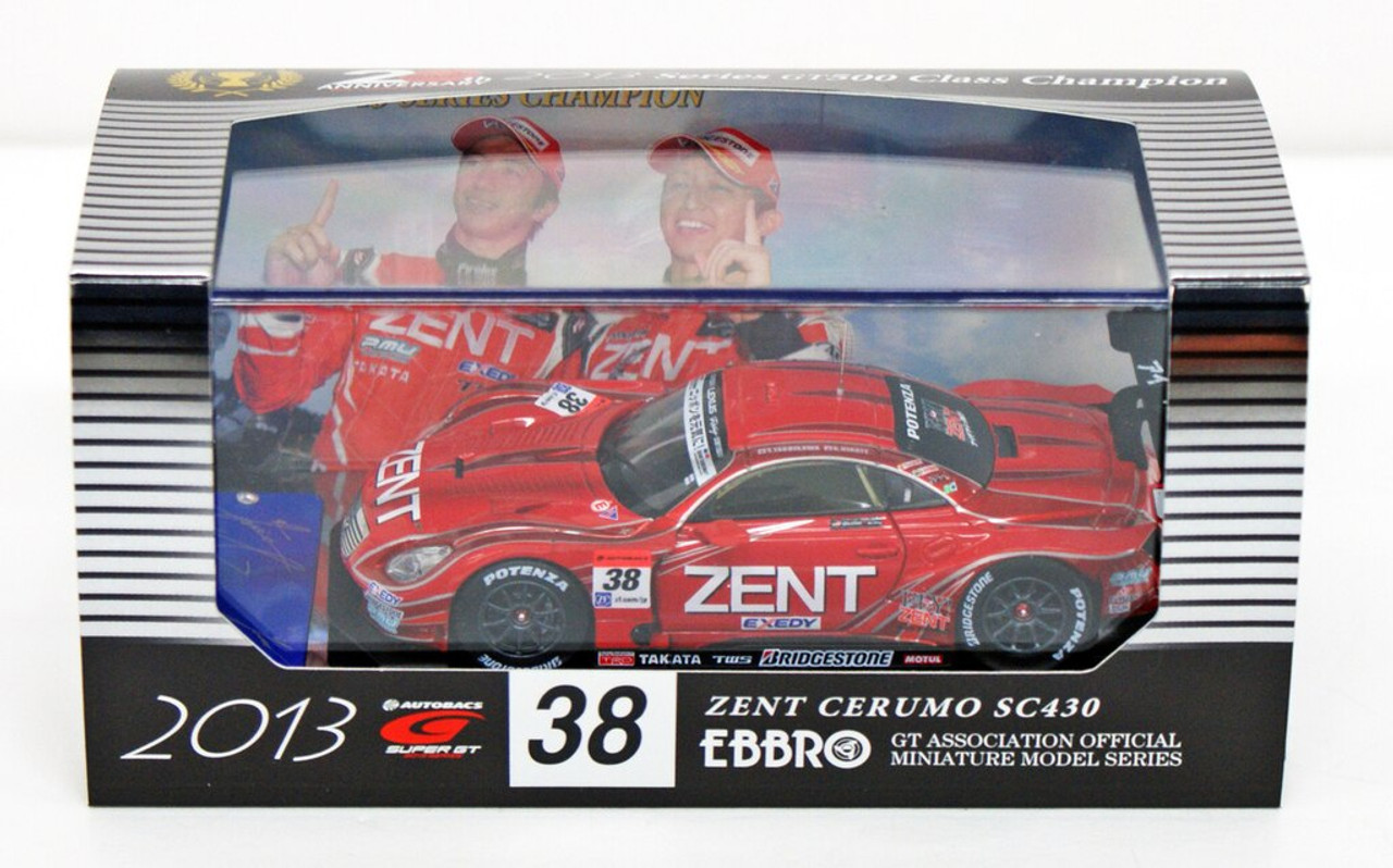 Ebbro 45047 ZENT CERUMO SC430 SUPER GT500 2013 No.38 Champion 1/43 Scale