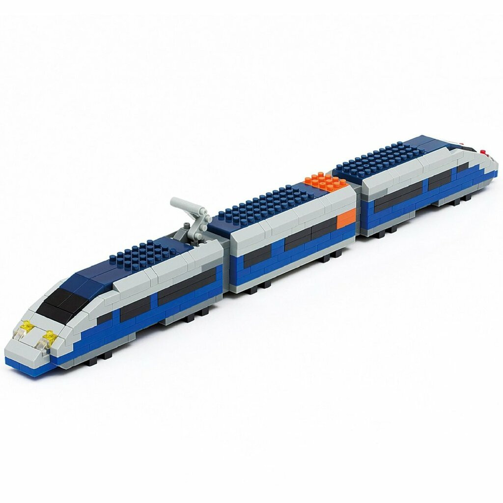 Kawada nGT-010 nanoblock nanoGauge Blue Bullet Train - Plaza Japan