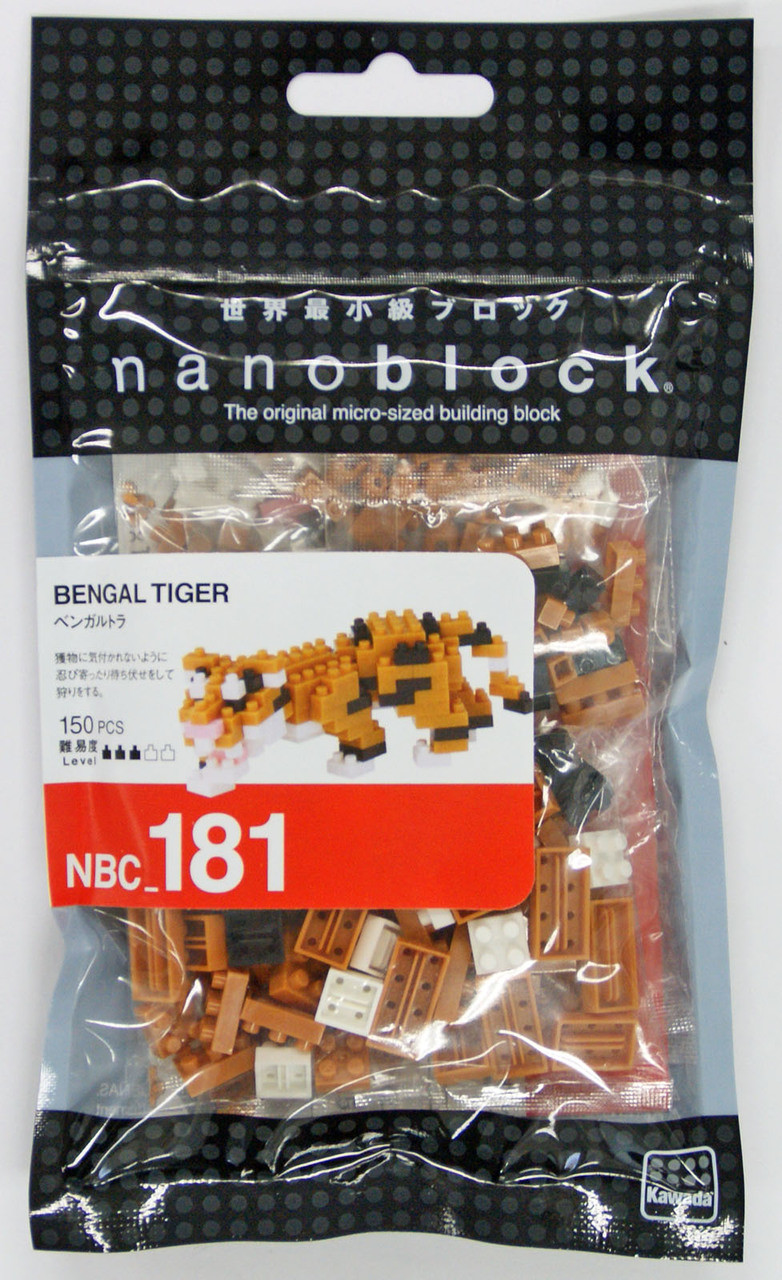 Kawada NBC-181 nanoblock Bengal Tiger - Plaza Japan