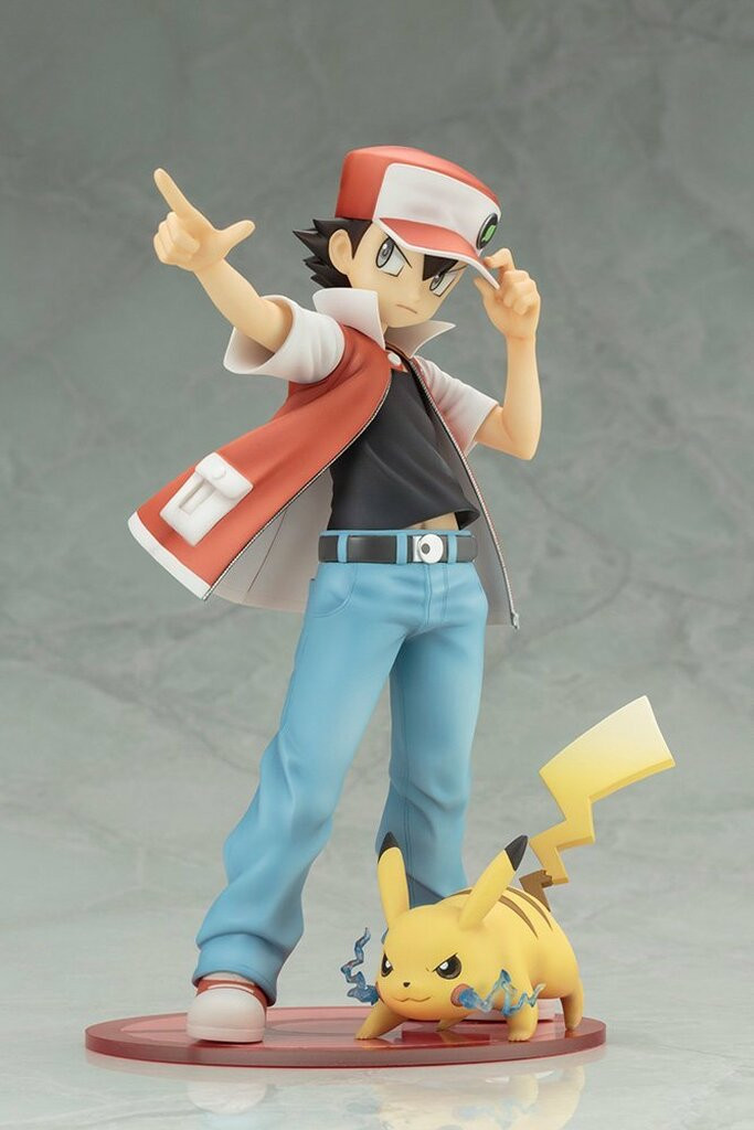 Kotobukiya ARTFX J Red with Pikachu 1/8 Figure (Pokemon)