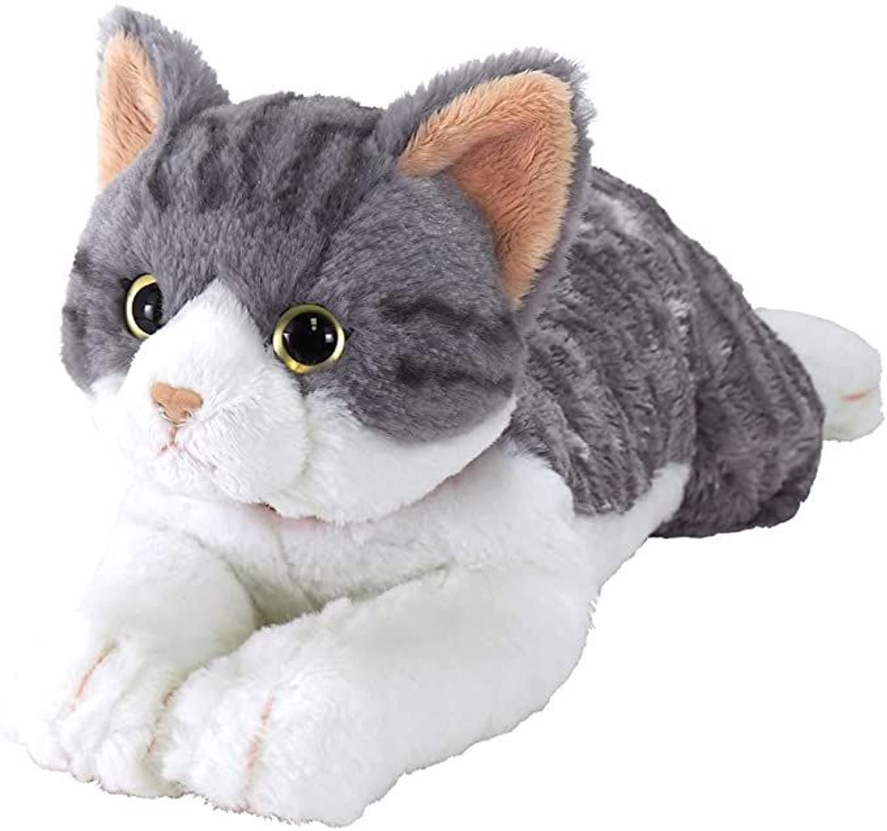 Plush Doll Hiza Neko Sabashiro(Gray/White) Cat Size M