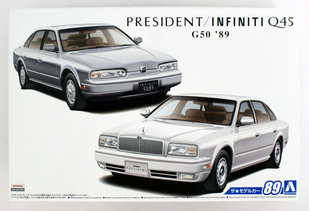 The Model Car 1/24 Nissan President / Infiniti Q45 G50 '89 Plastic