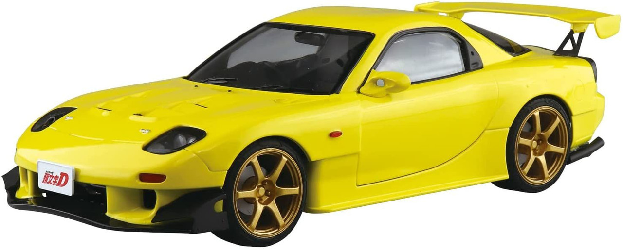 Aoshima Pre-Painted 1/24 Initial D Keisuke Takahashi FD3S RX-7 Project D  Vol.28 Design Plastic Model