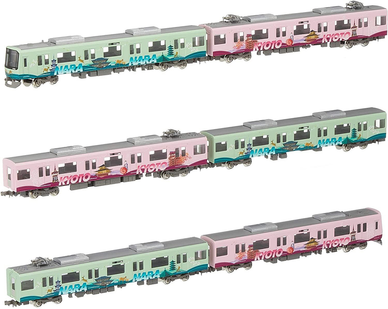 50620 Kintetsu Series 3220 (KYOTO-NARA Wrapping) 6 Cars Set II (N