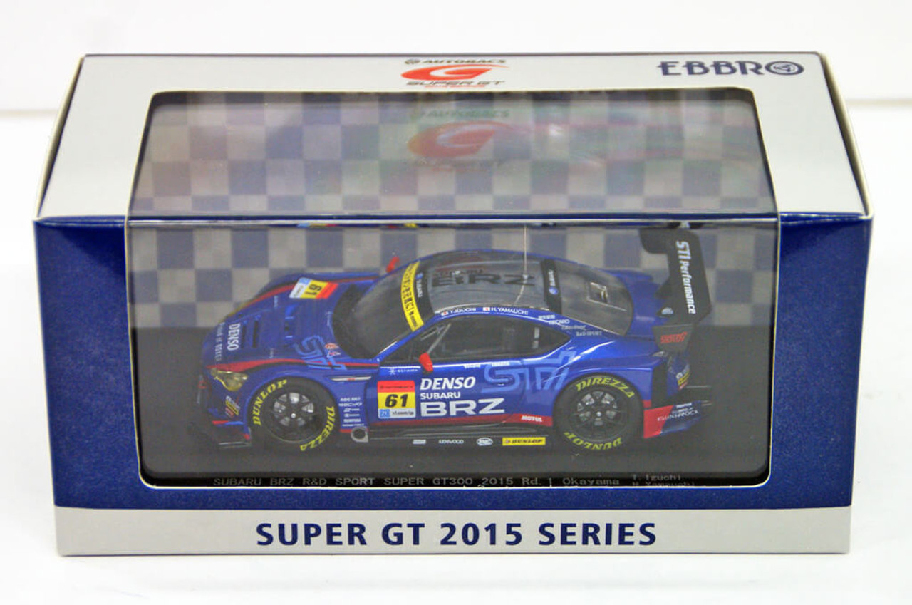 Ebbro 45294 SUBARU BRZ R&D SPORT SUPER GT300 2015 Rd.1 Okayama No.61 1/43  Scale