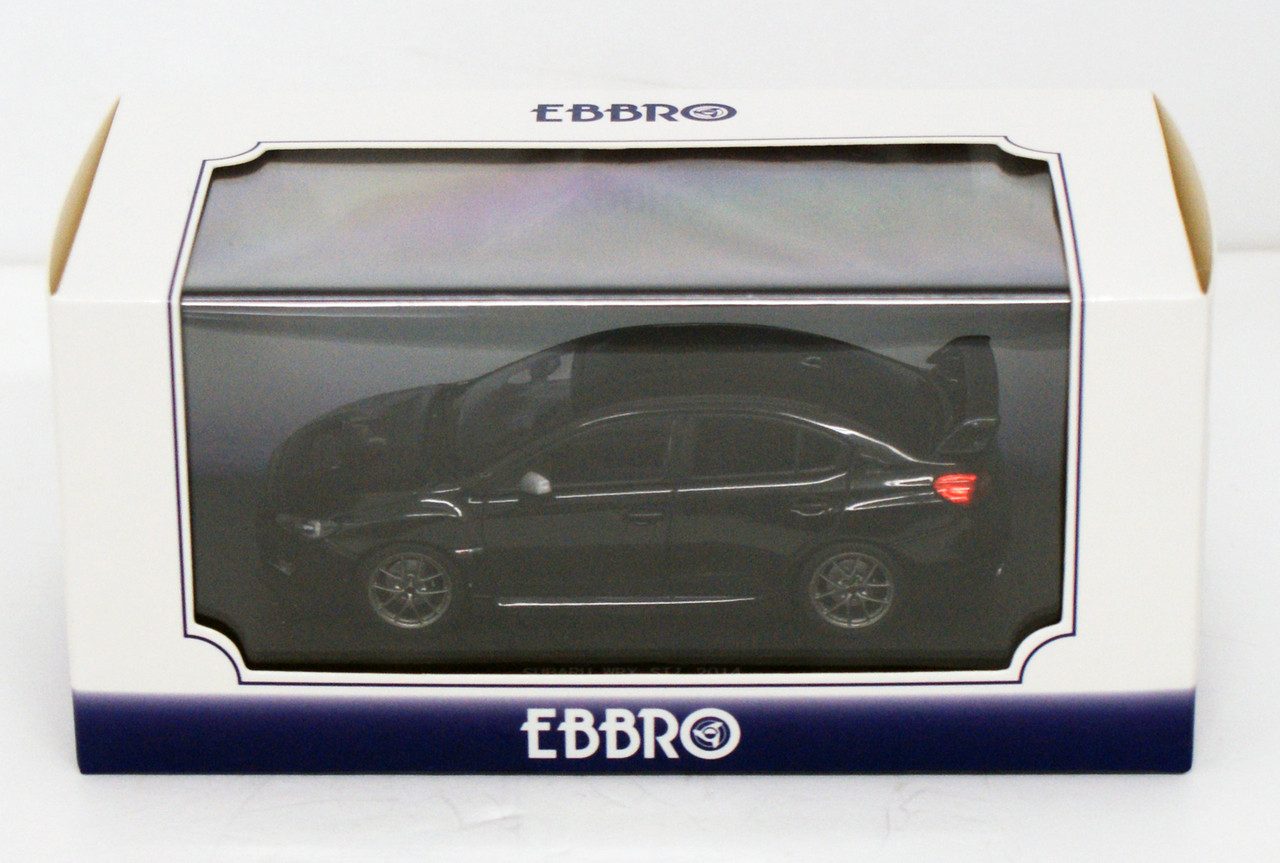 【未開封】EBBRO スバル WRX STI 2014 1/43ミニカー Ebbro 45312 SUBARU WRX STI 2014 (Black) 1/43 Scale - Plaza Japan