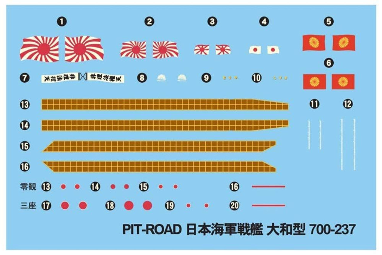 1/700 IJN Battleship Yamato Late Type (Pre-Painted) Plastic