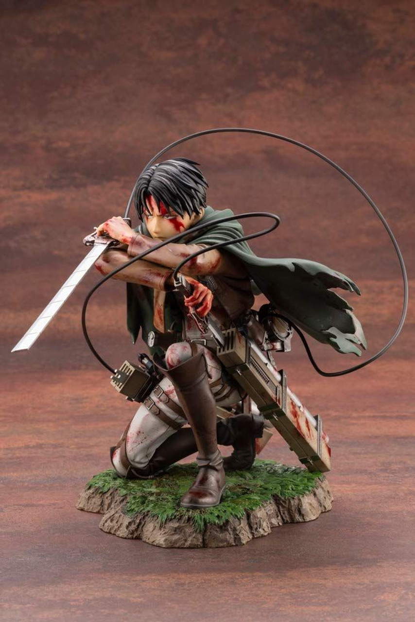 たにまんatom140f ARTFX J Levi Ackerman Fortitude Ver. 1/7 Figure (Attack on
