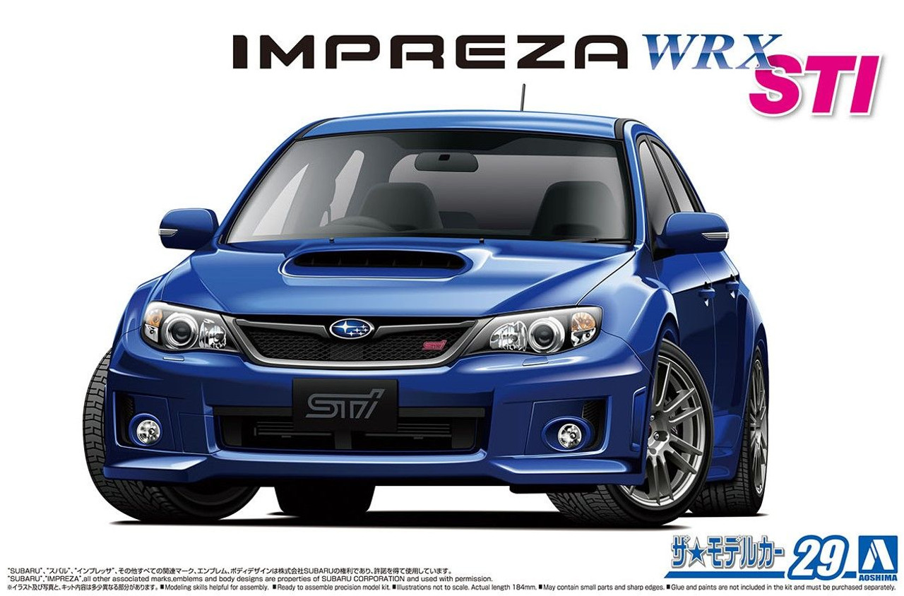 The Model Car 1/24 Subaru GRB Impreza WRX STI '10 Plastic Model