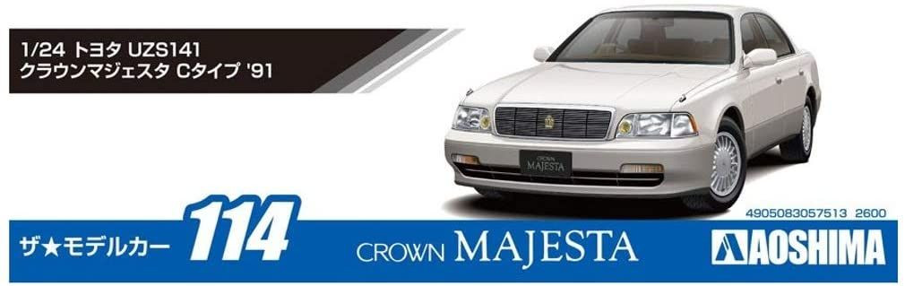 The Model Car 1/24 Toyota UZS141 Crown Majesta C Type '91 Plastic