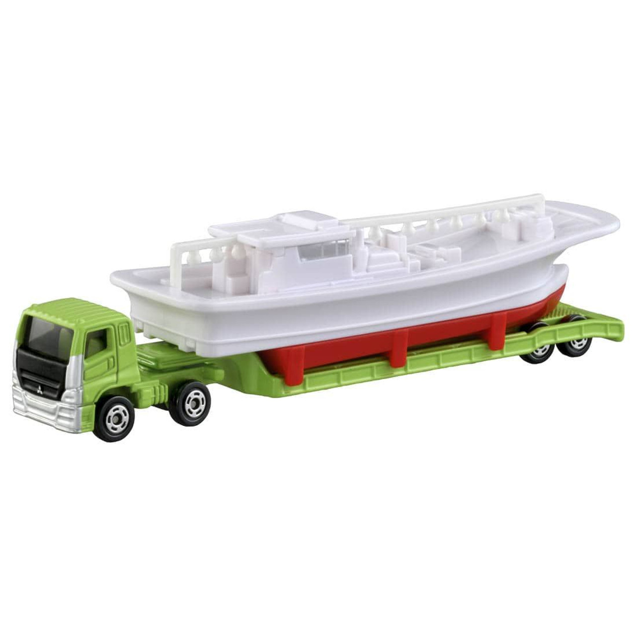 Tomica Long Type Mitsubishi Fuso Super Great Fishing Boat Transfer Truck