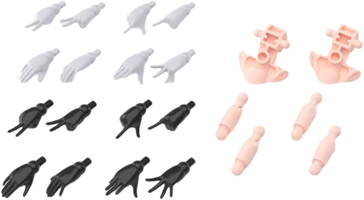 30MS Option Hand Parts (White/ Black) Plastic Model