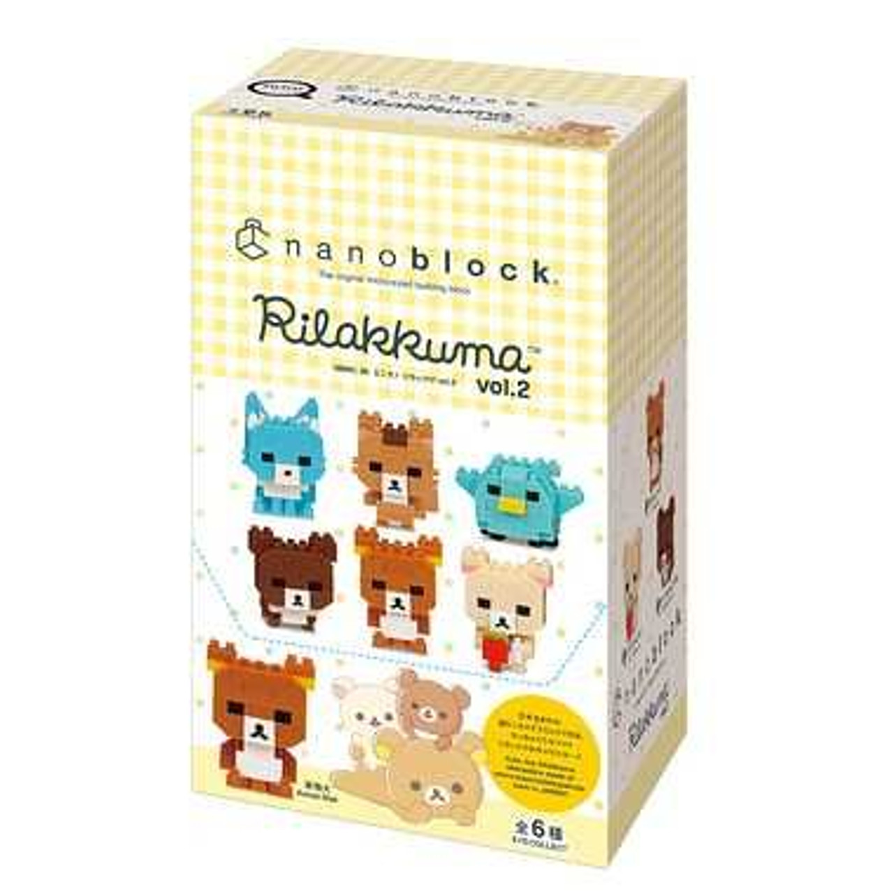 Nanoblock Mini Rilakkuma 1 Box Vol.2 (6 Pcs)